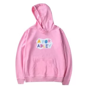 A for Adley BFF Craft Hoodie (Light pink)